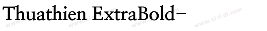 Thuathien ExtraBold字体转换